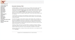 Desktop Screenshot of cosmeticdentistryfaq.net